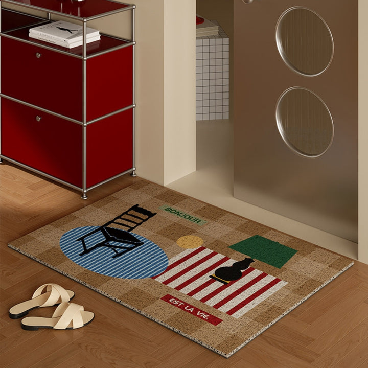 ライフアートドアマット チェア