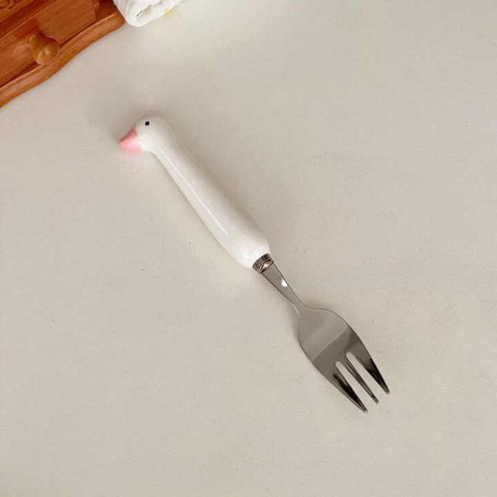 アヒル セラミック カトラリー / Duck ceramic cutlery - kocol