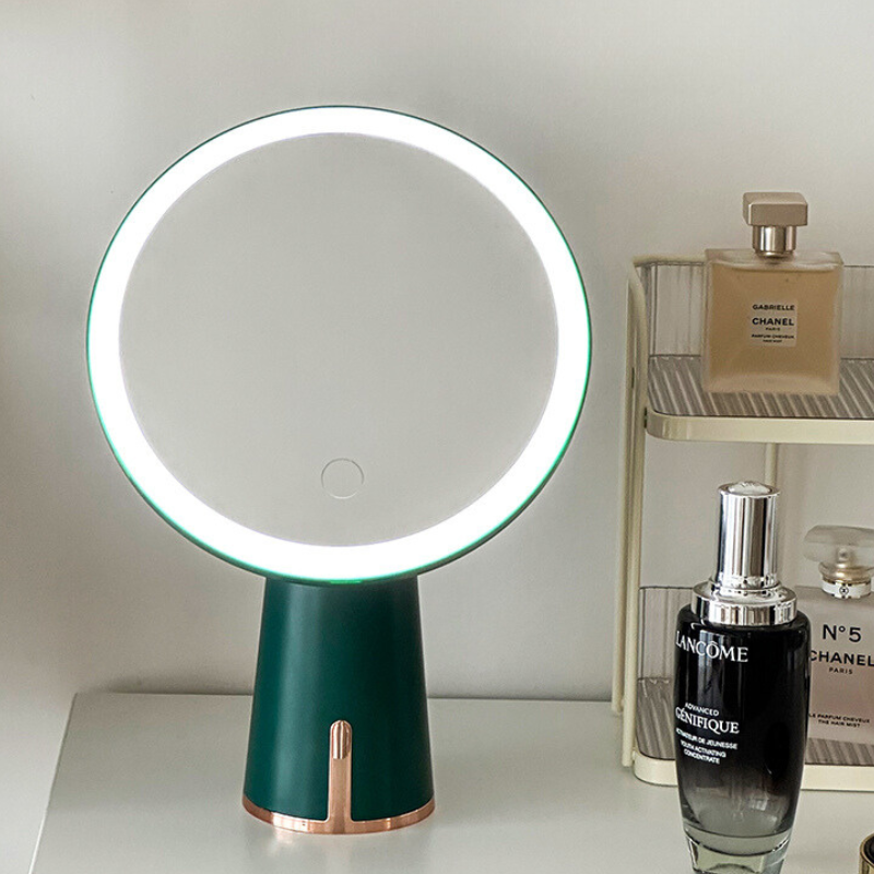 LED 化粧鏡ライト付きテーブルミラー / Table mirror with LED mirror light - kocol