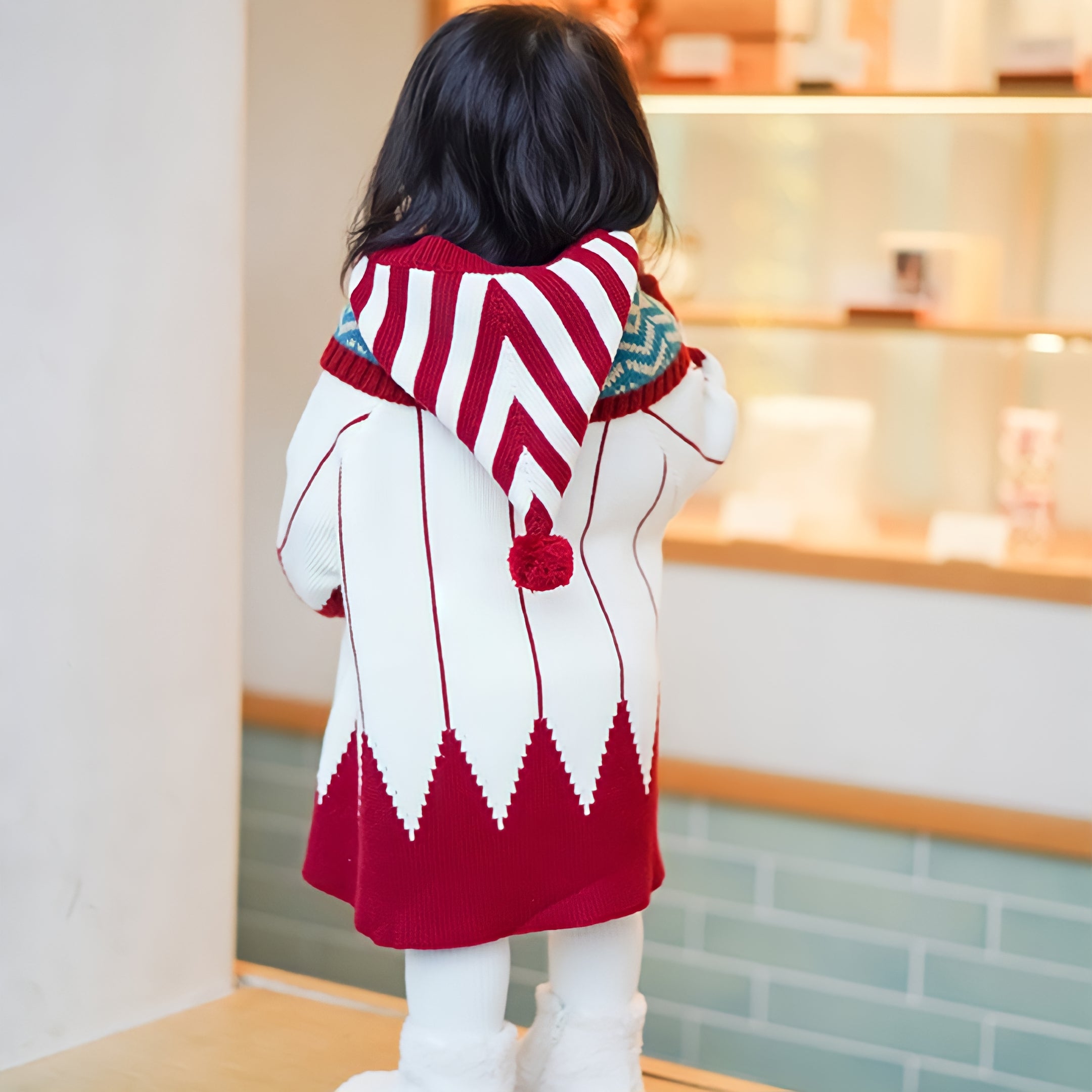 フード付きキッズクリスマスコスチューム