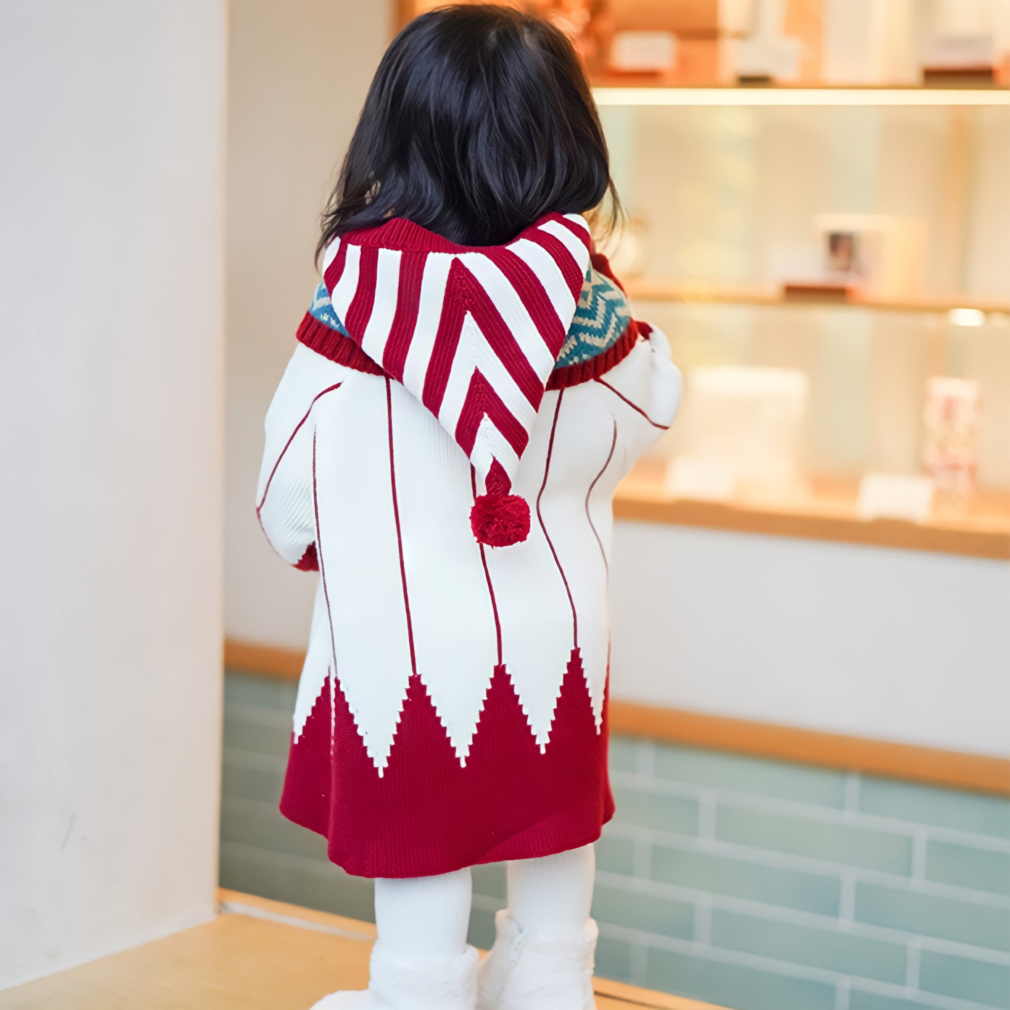 フード付きキッズクリスマスコスチューム