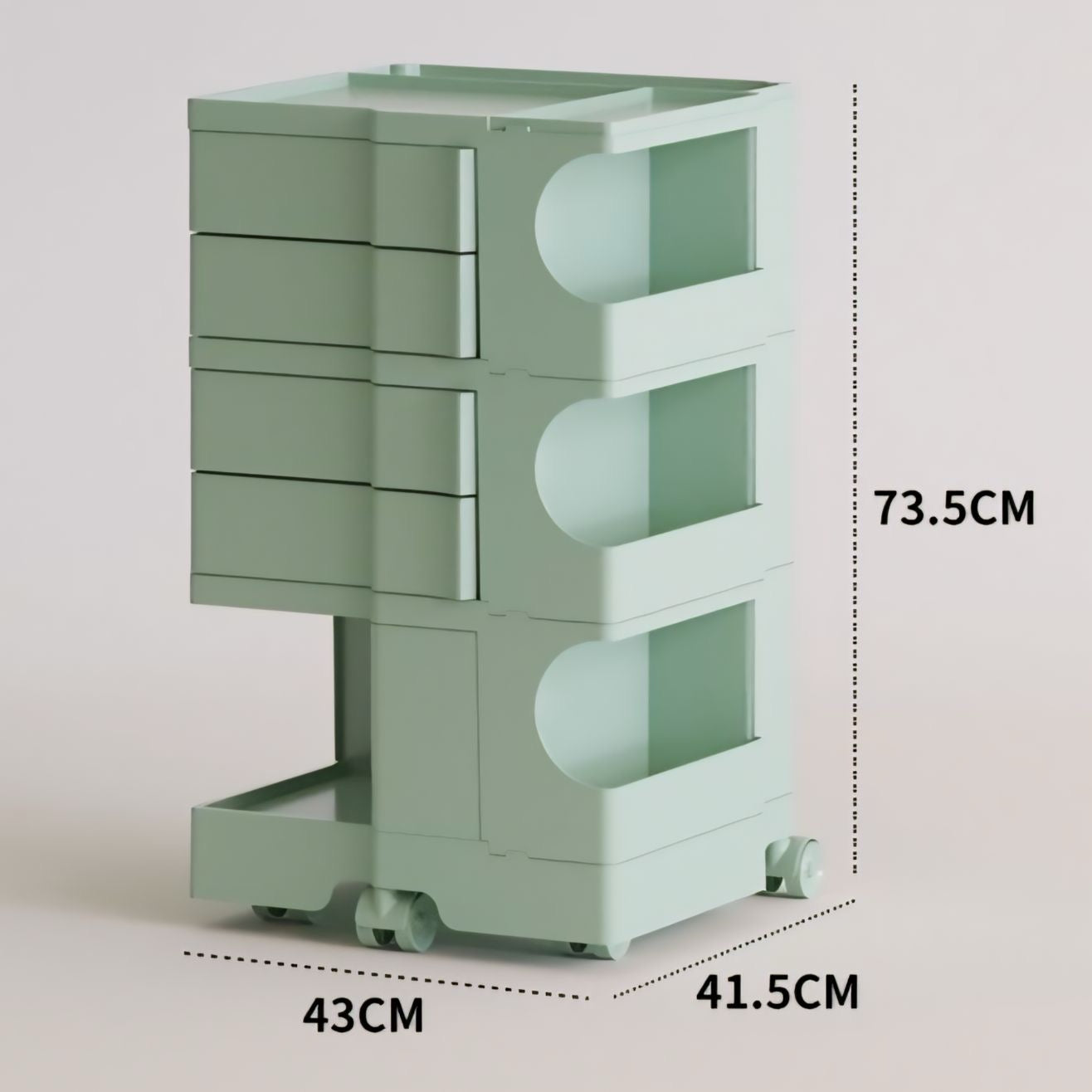 キャスター付きボビーワゴン kocol