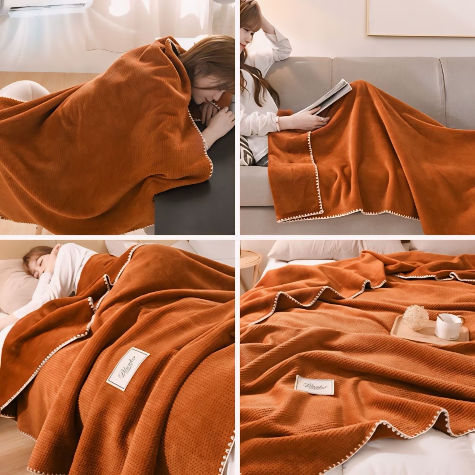 カラフルワッフルブランケット kocol