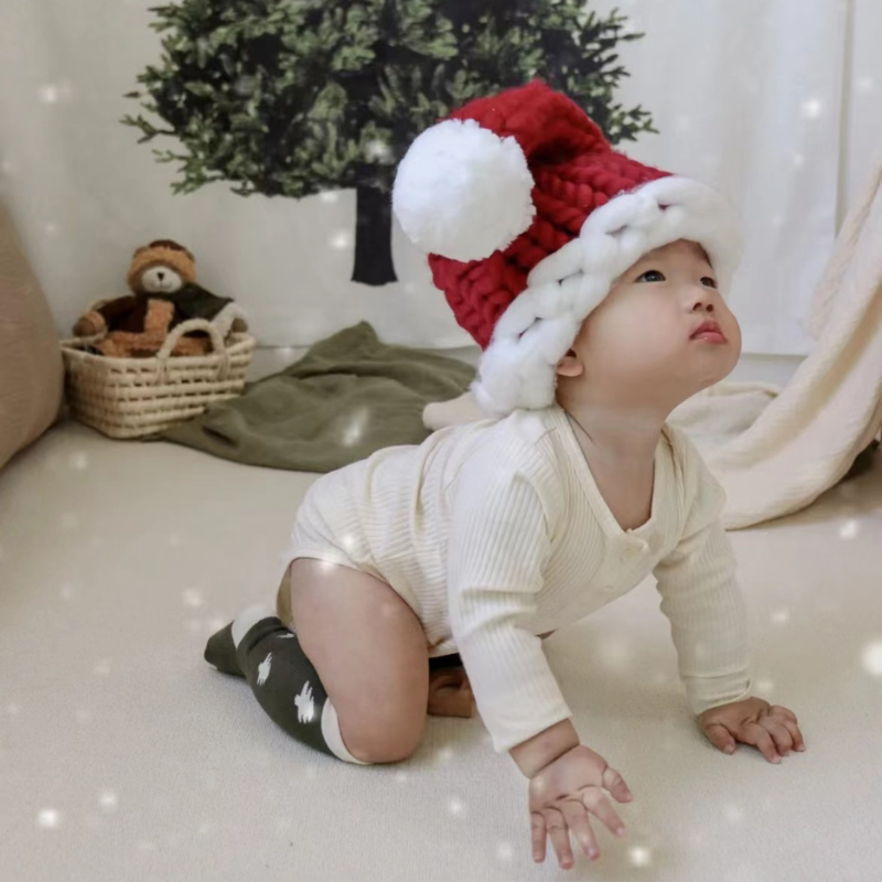 ニットウールサンタ帽子 kocol