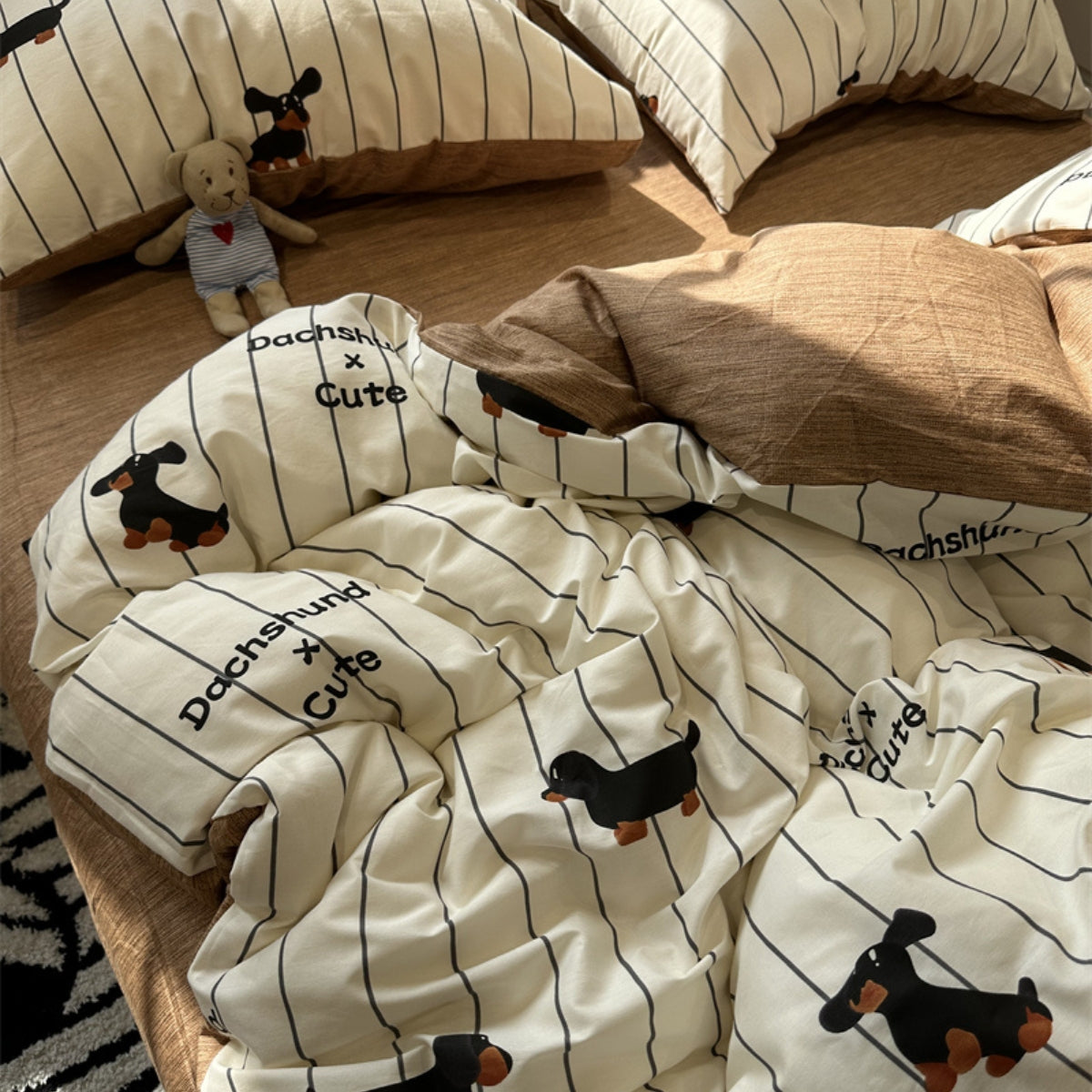 ダックスフンド イラスト寝具セット kocol
