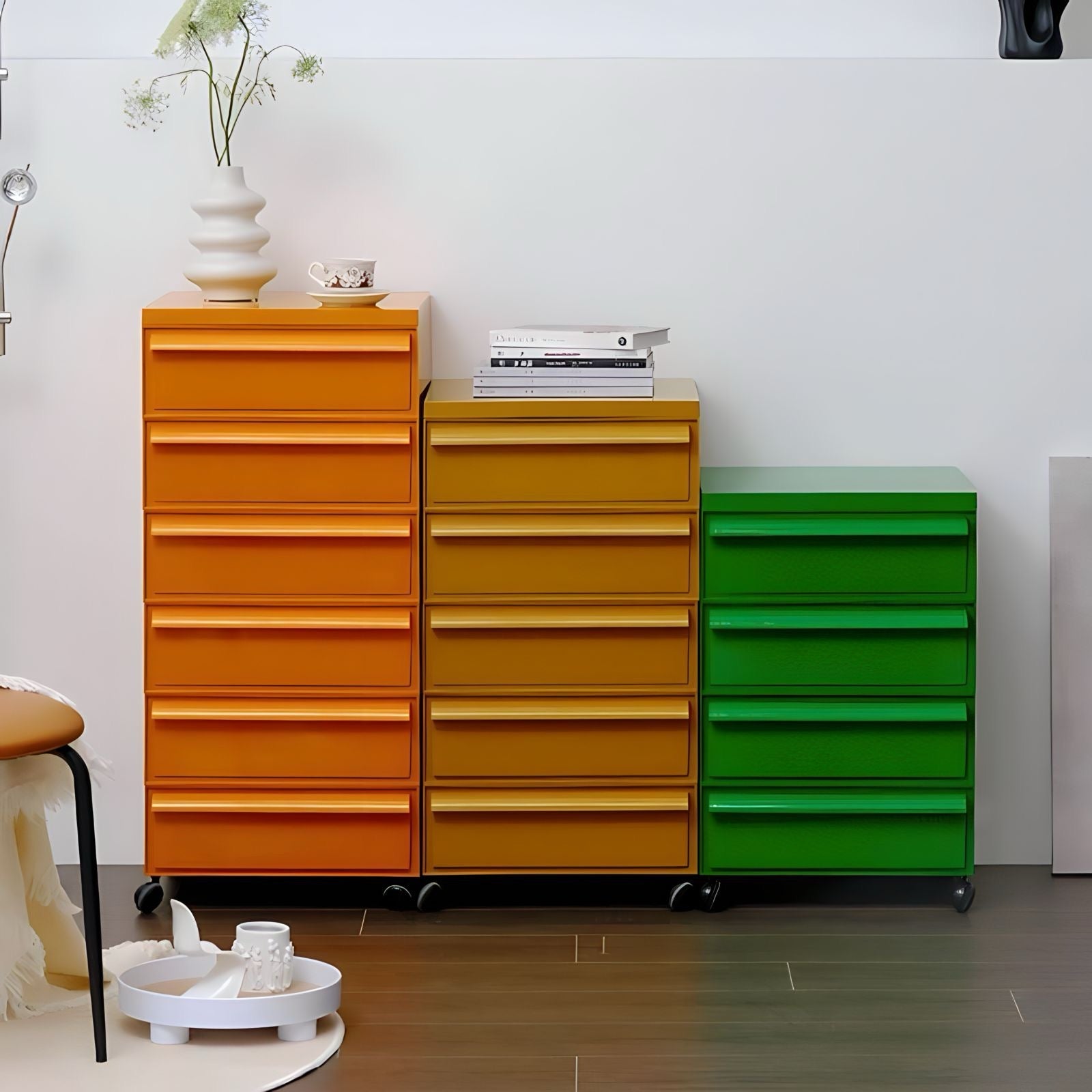 モダンカラフル可動式キャビネット kocol