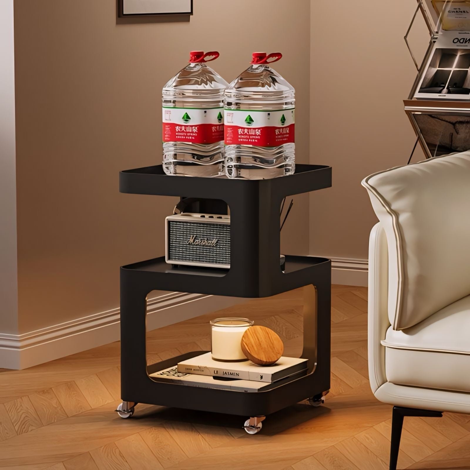 可動式スクエアサイド収納テーブル kocol