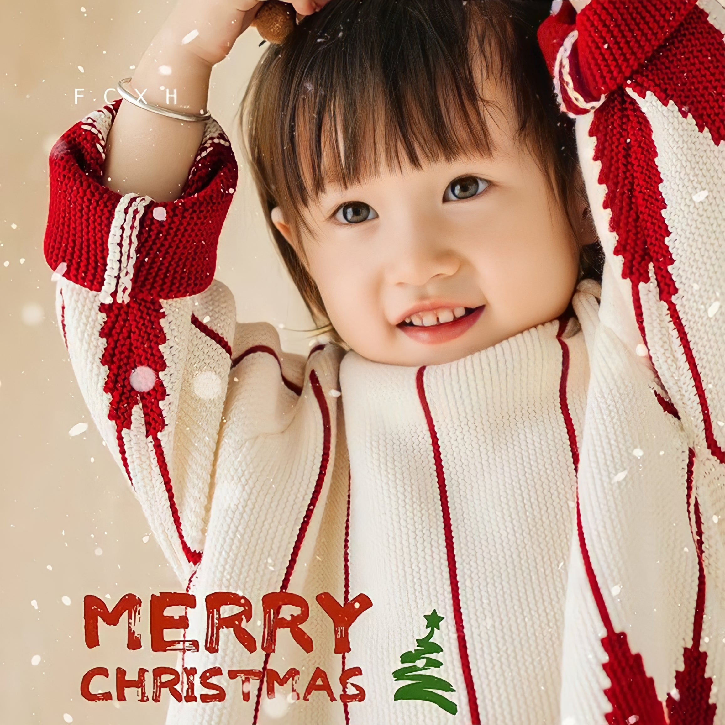 フード付きキッズクリスマスコスチューム