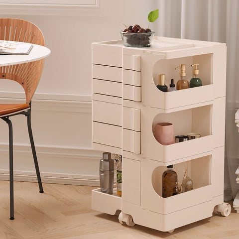 Storage cart with casters