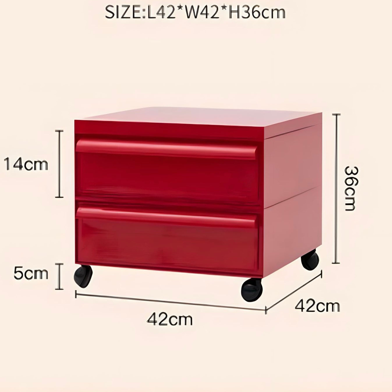 モダンカラフル可動式キャビネット kocol