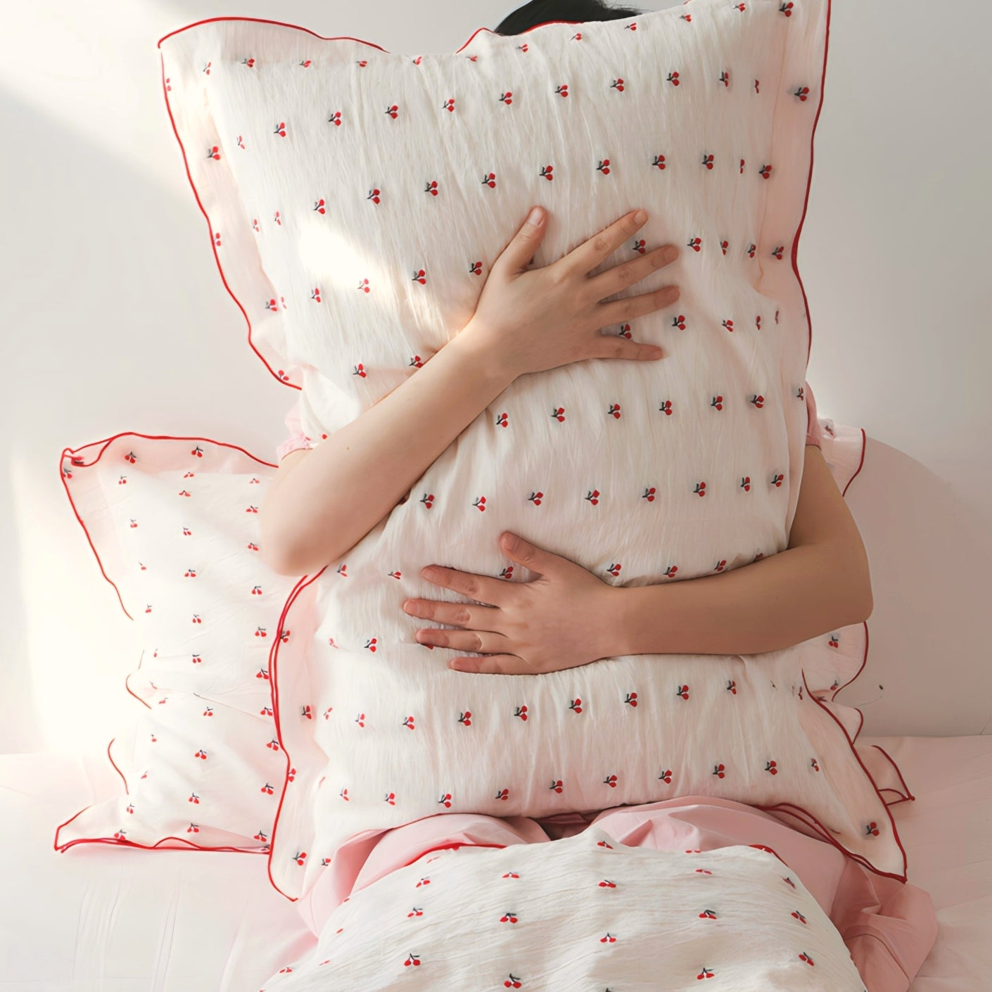 チェリージャガードコットン寝具セット