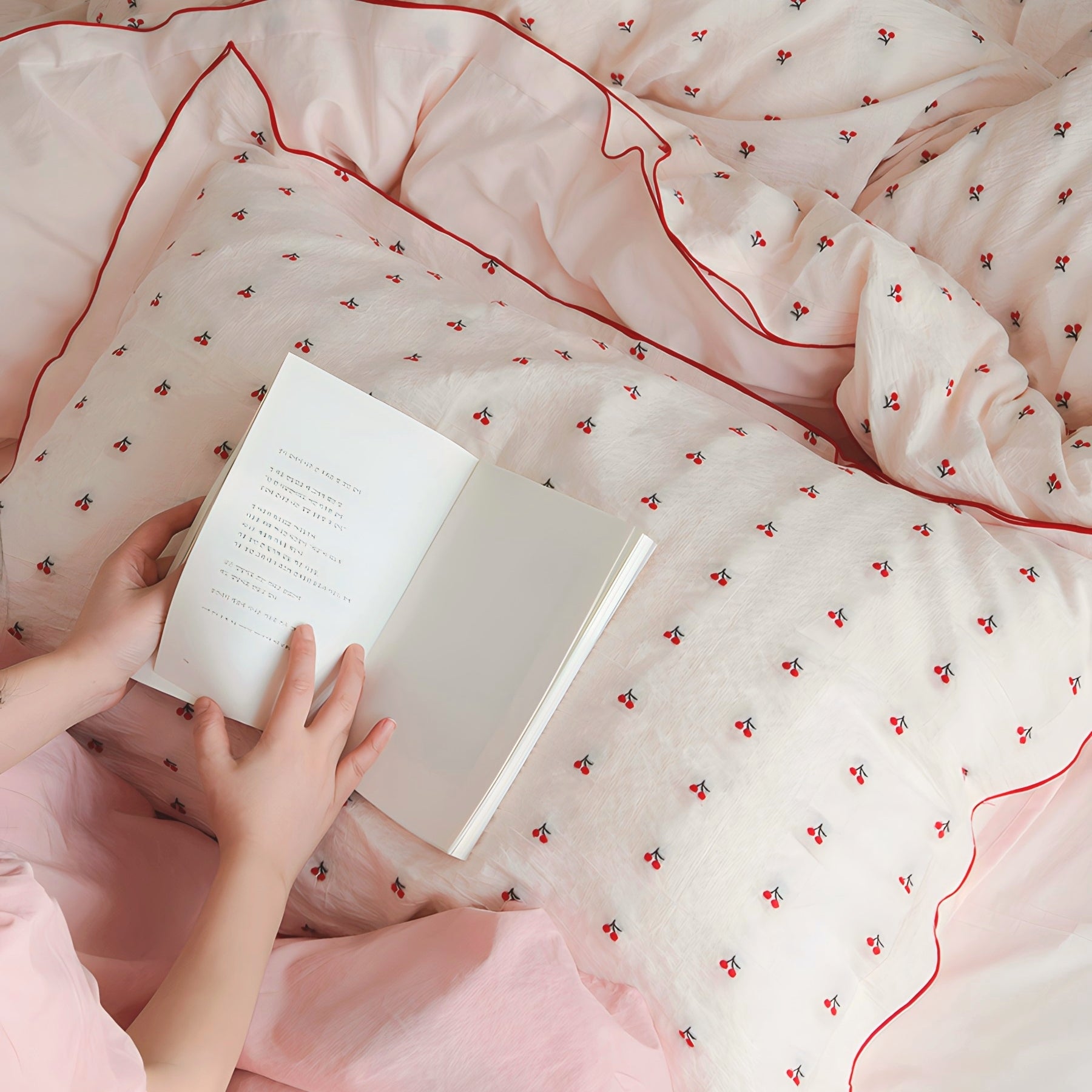 チェリージャガードコットン寝具セット