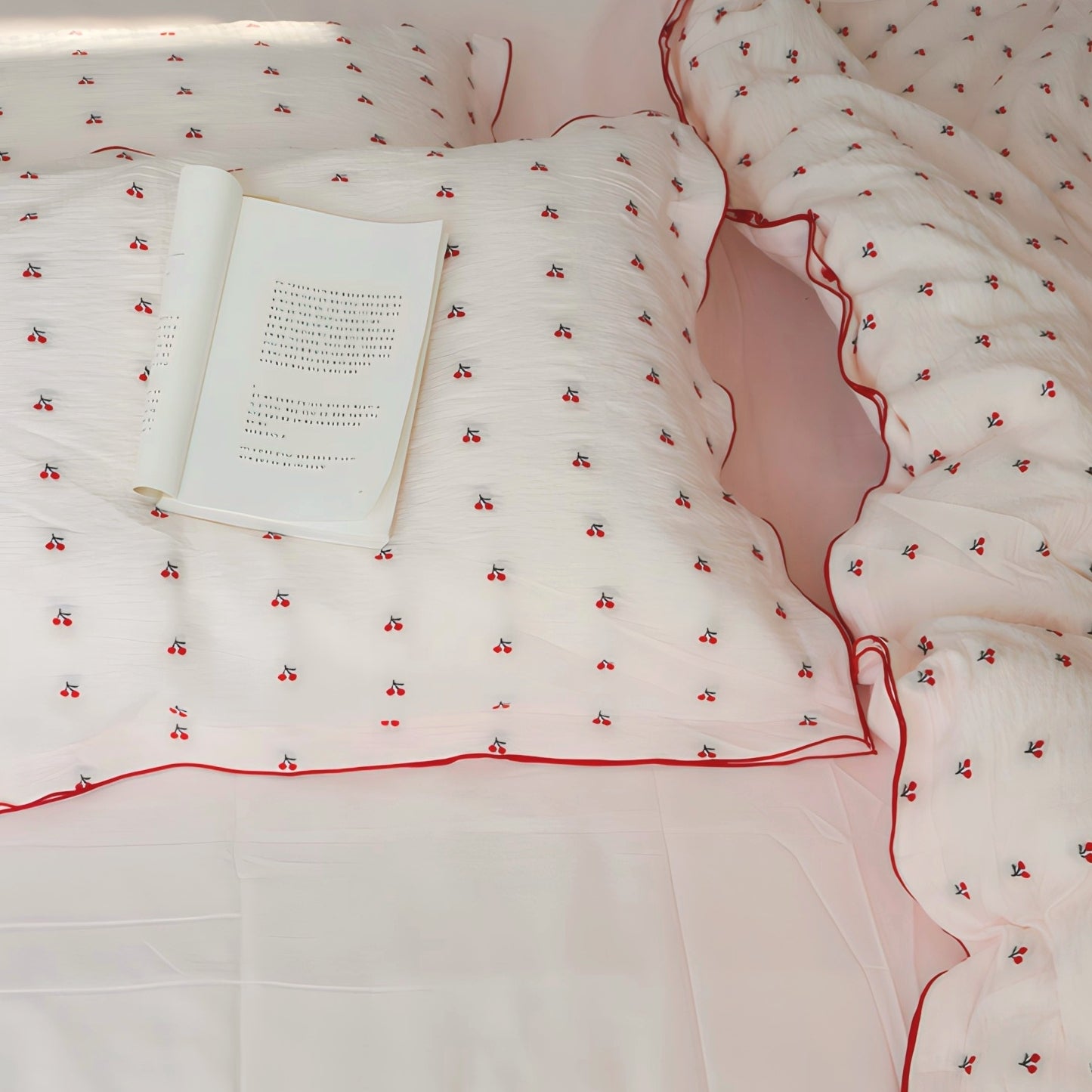 チェリージャガードコットン寝具セット