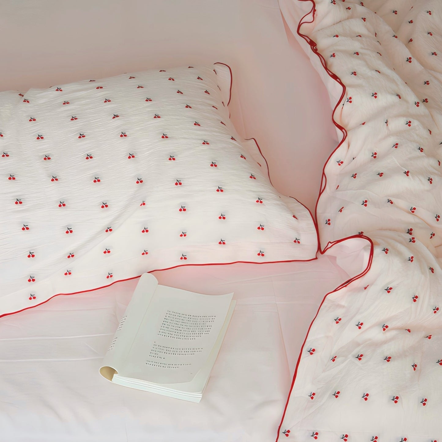 チェリージャガードコットン寝具セット