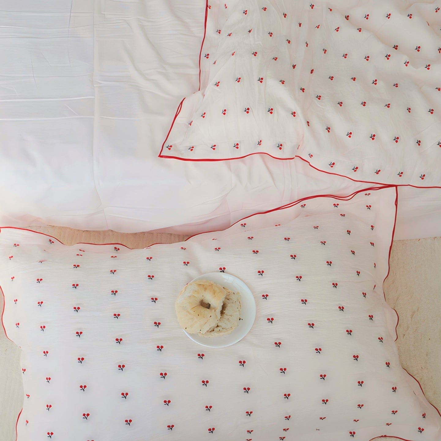 チェリージャガードコットン寝具セット