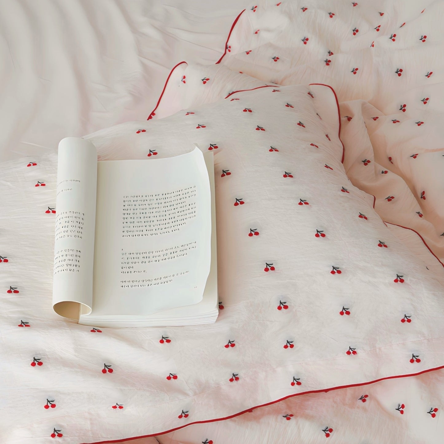 チェリージャガードコットン寝具セット