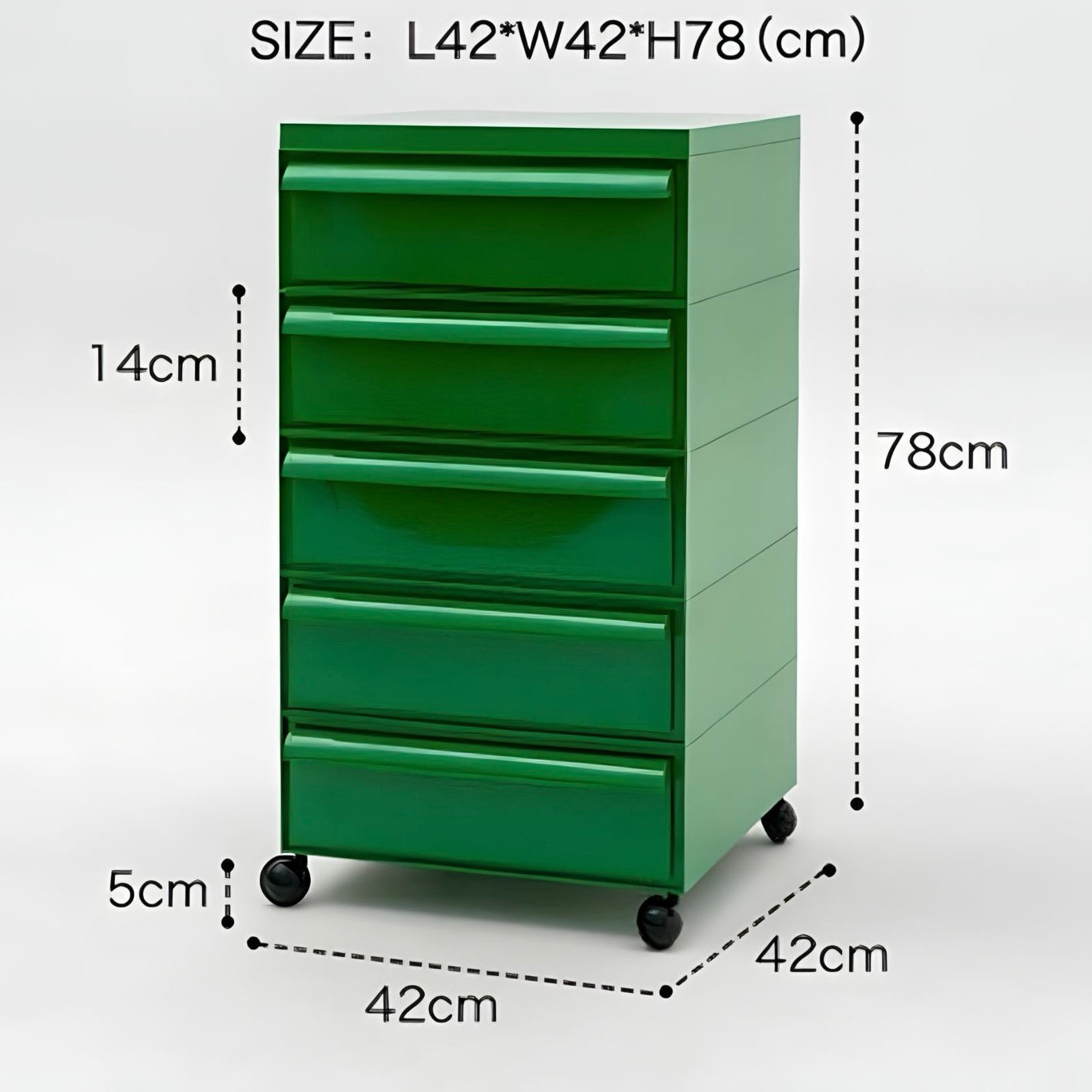 モダンカラフル可動式キャビネット kocol