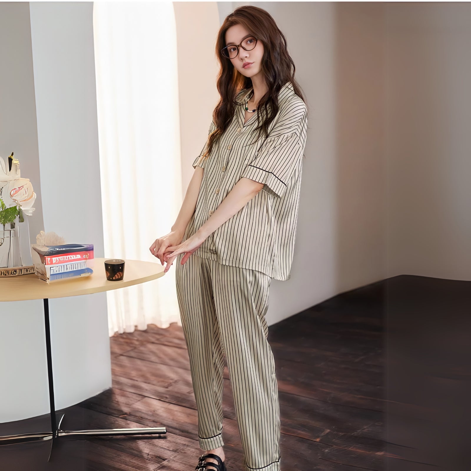 Cool Touch Striped Pajamas