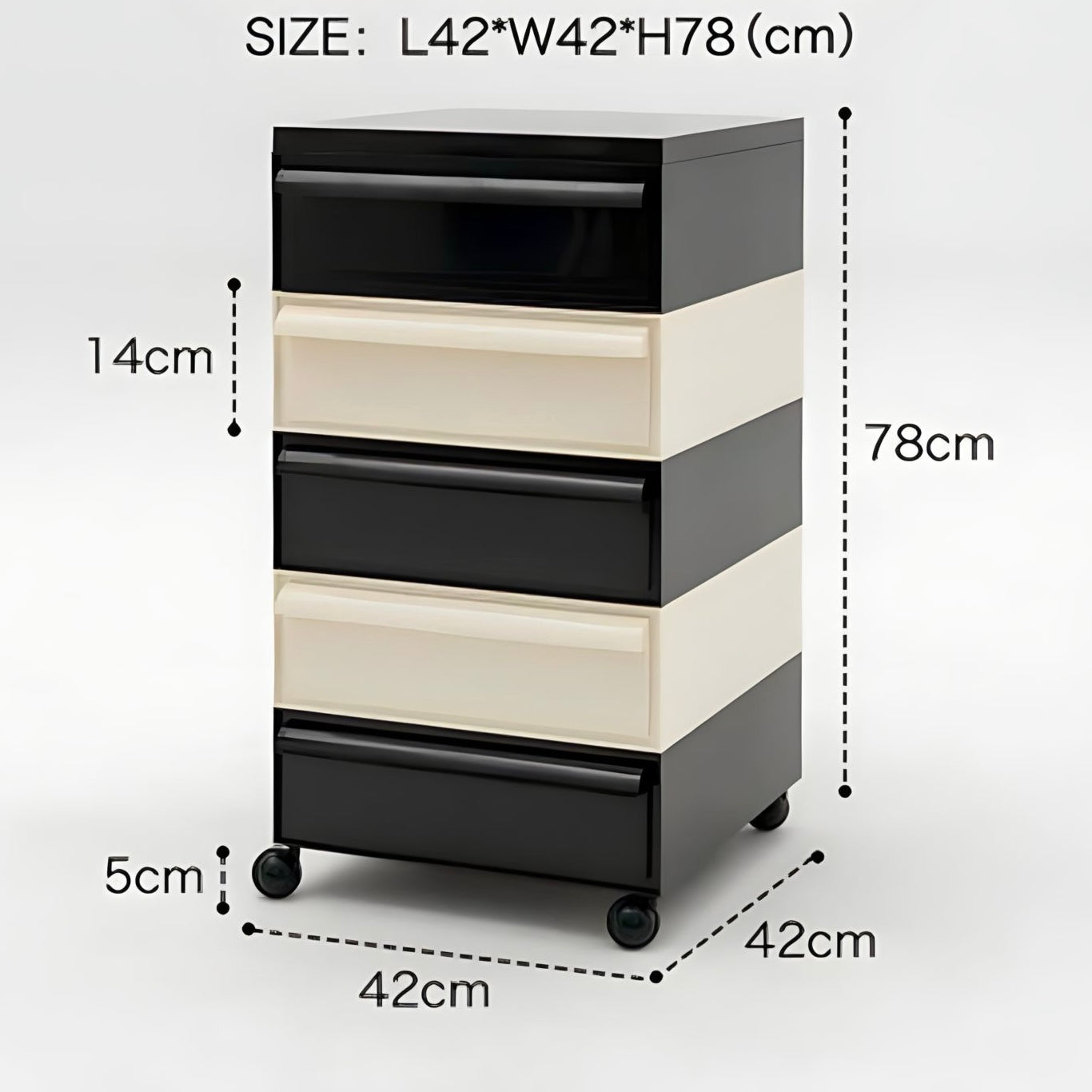 モダンカラフル可動式キャビネット kocol