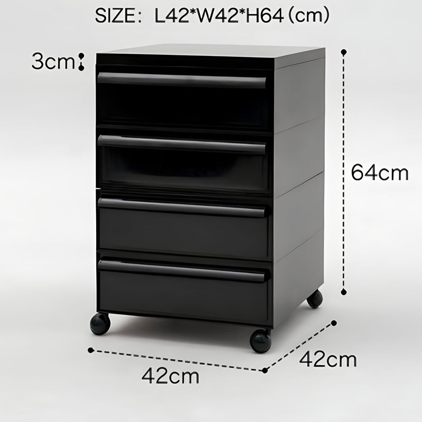 モダンカラフル可動式キャビネット kocol