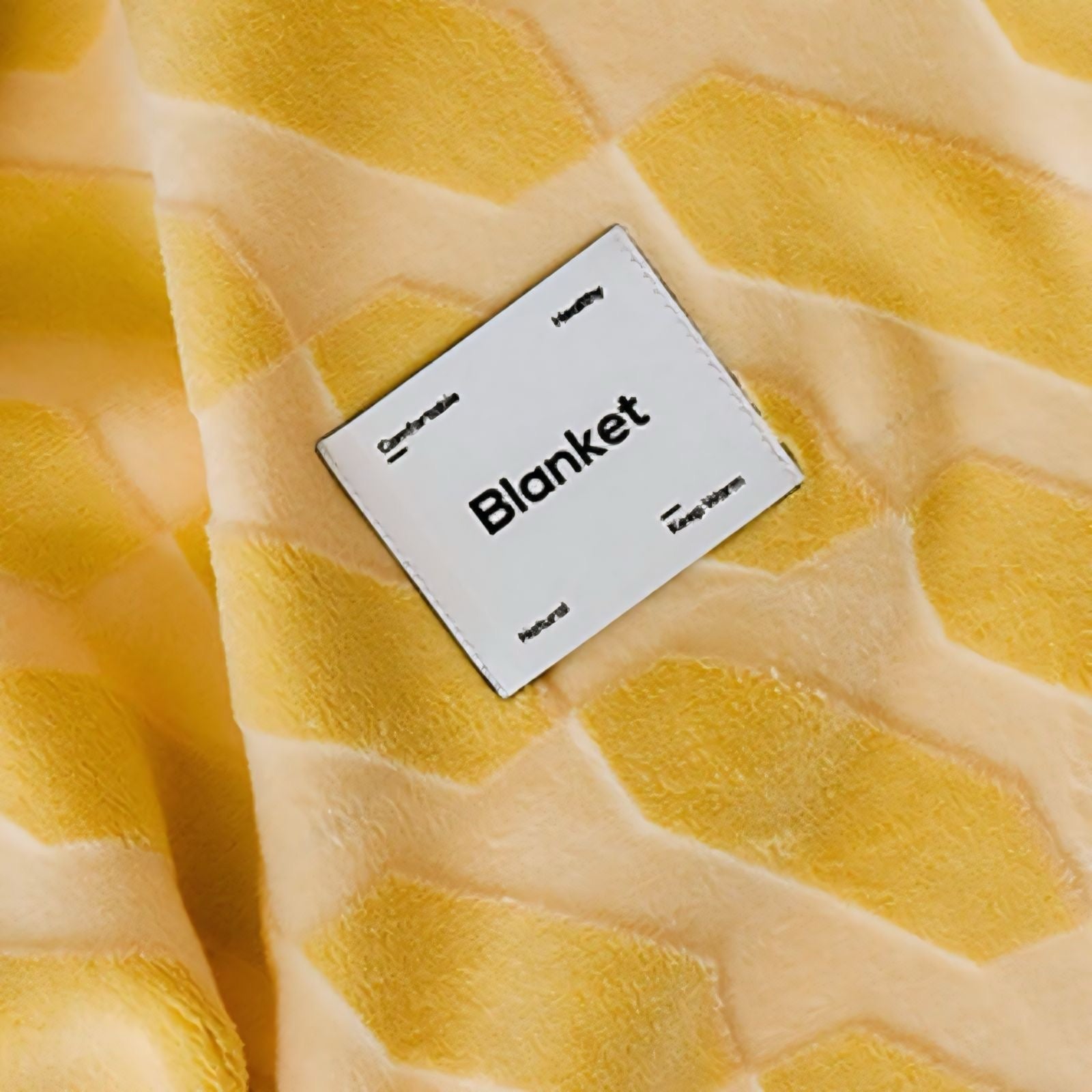 立体柄カラフルフリースブランケット 