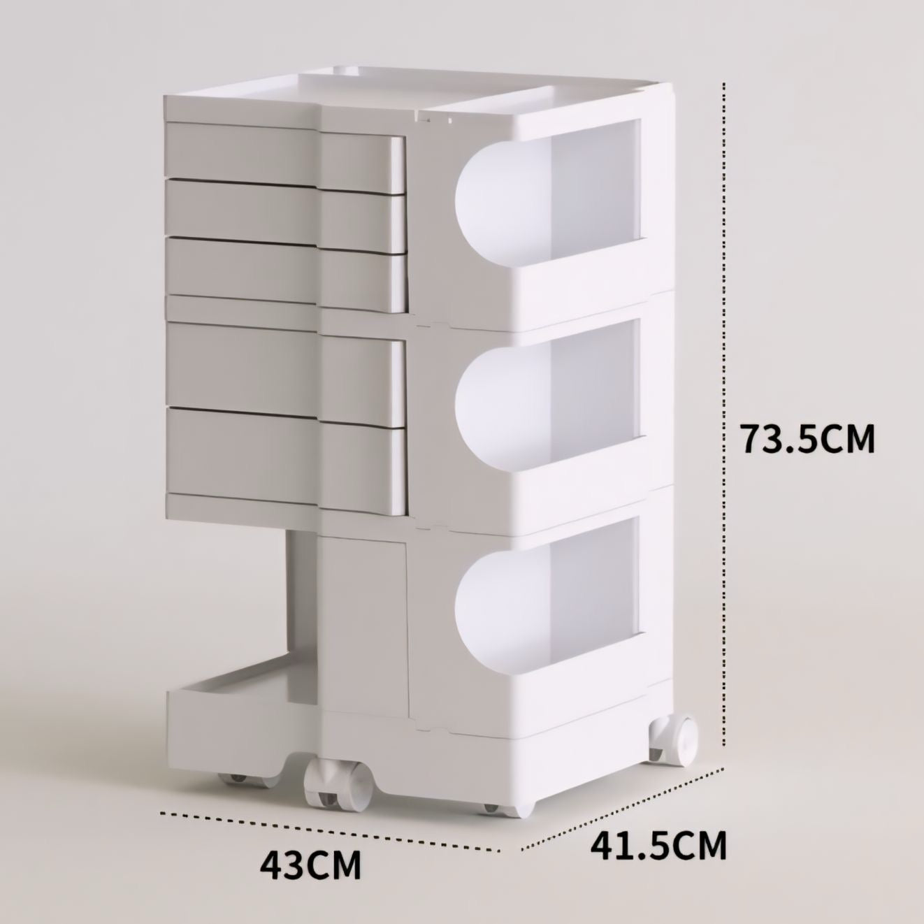 キャスター付きボビーワゴン kocol