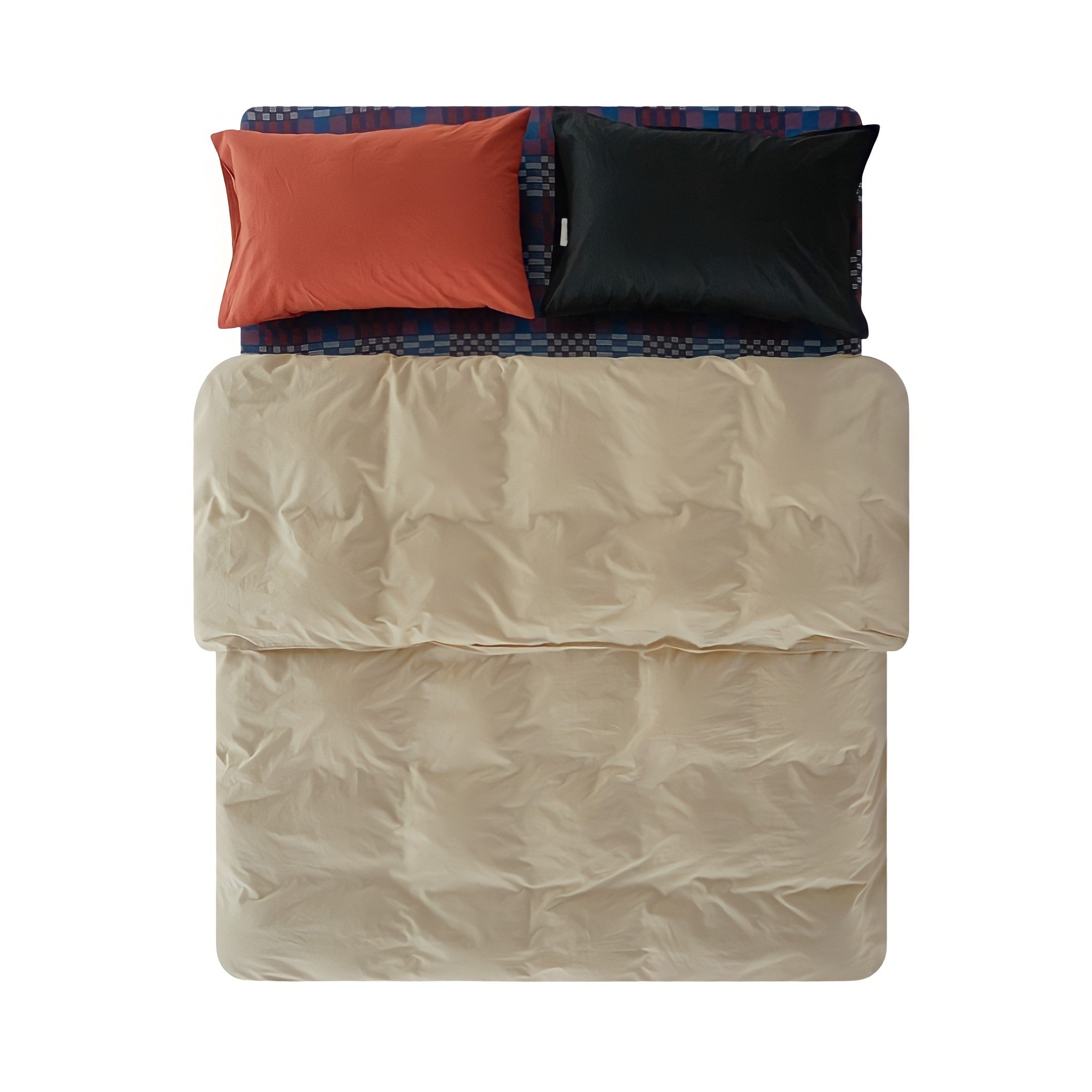 Pure Cotton Nuance Pastel Duvet Cover, Almond