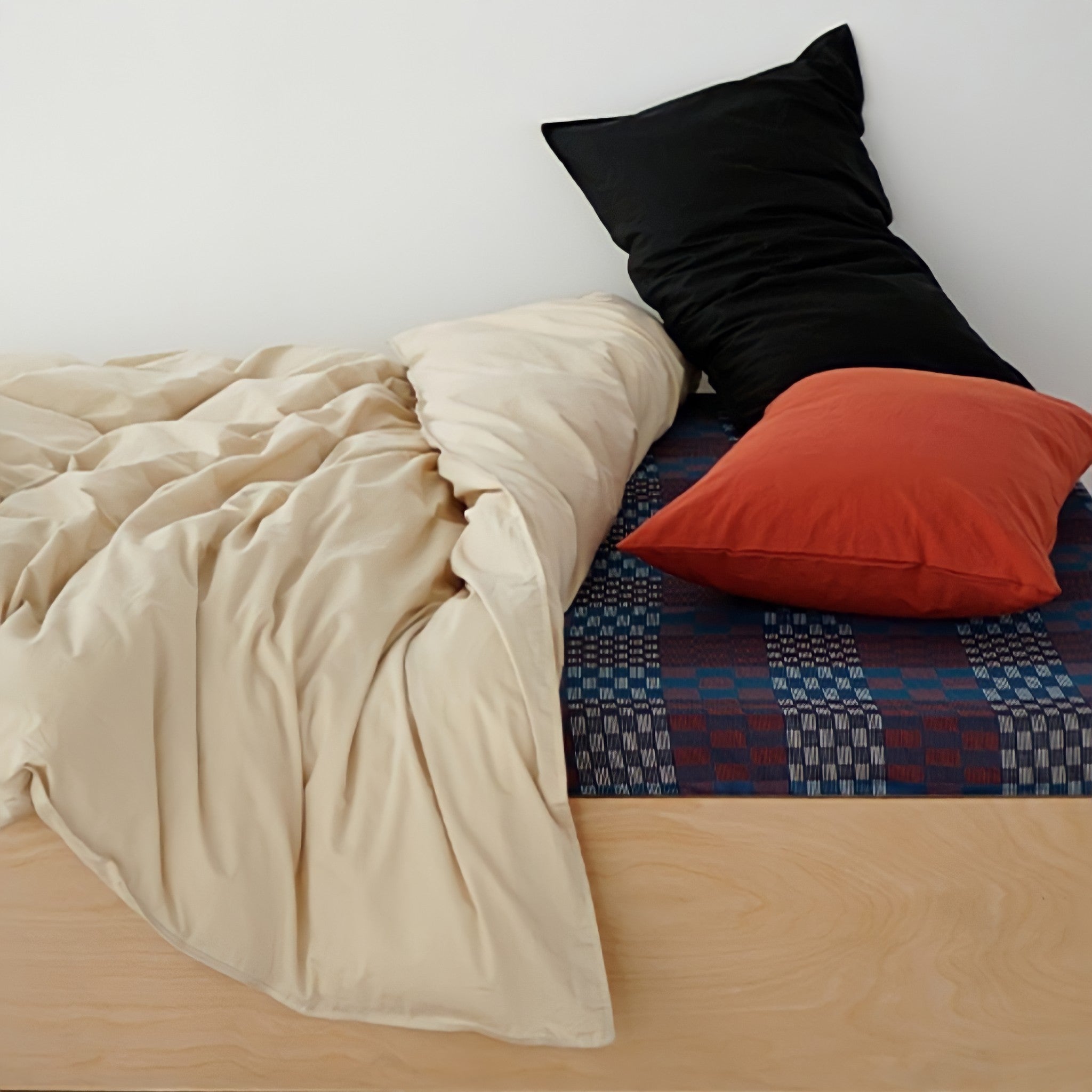 Pure Cotton Nuance Pastel Duvet Cover, Almond