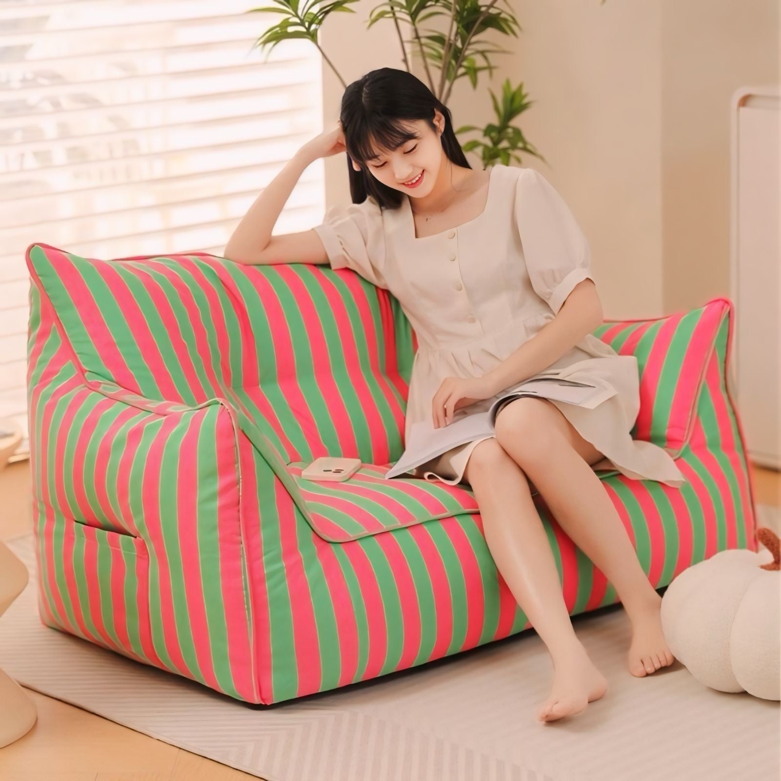 カラフルストライプソファ kocol