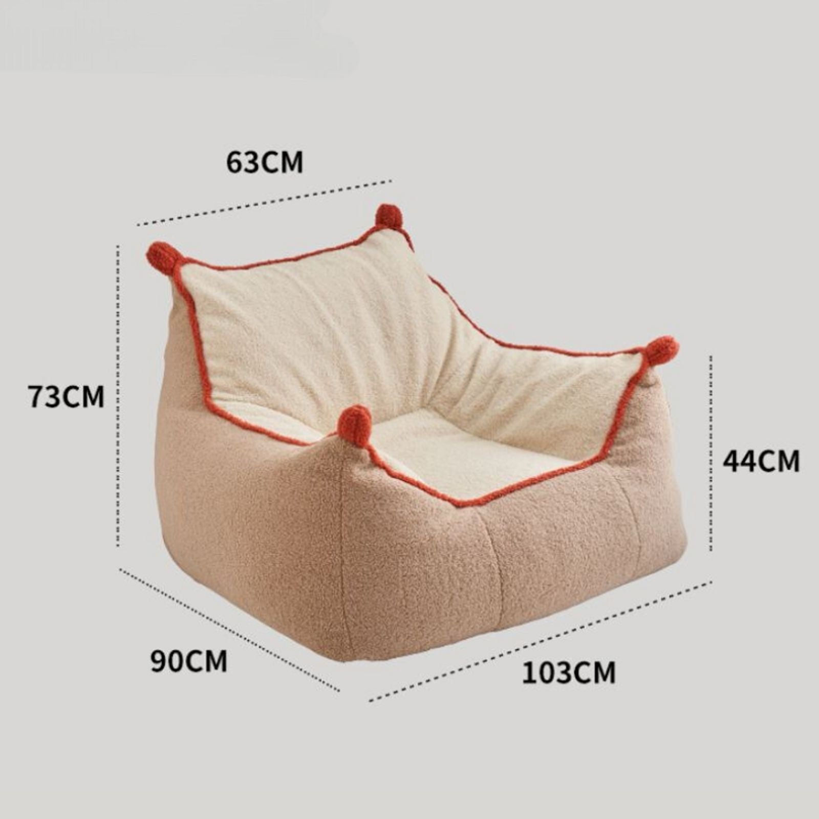 美品 kocol(ココル)パイピングコントラストカラー一人掛けソファ パイピングコントラストカラー一人掛けソファ