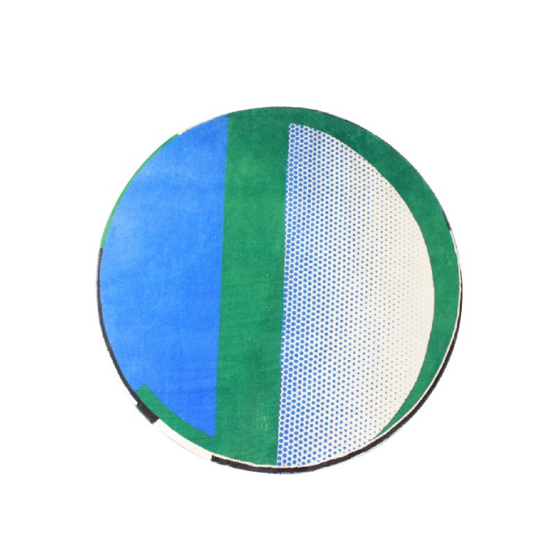 グリーンラウンドカーペット kocol