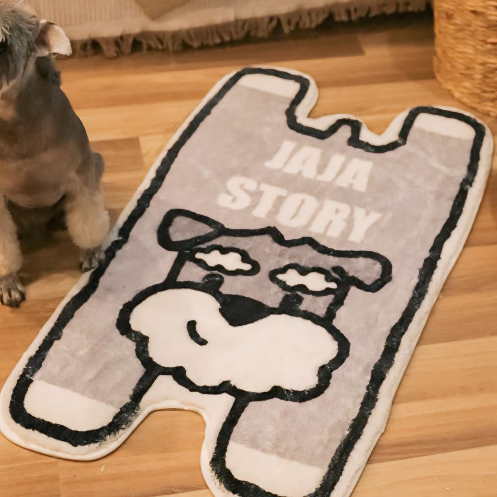 シュナウザー★ラグ★カーペット Amazon | ミニチュア・シュナウザー 子犬(1) カーペット 長方形
