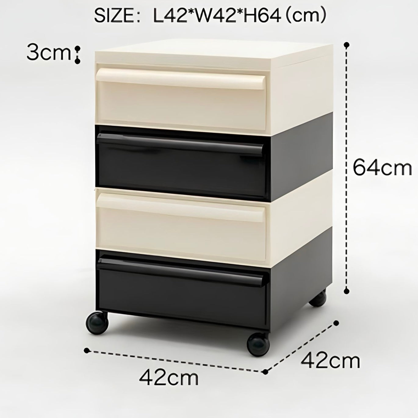 モダンカラフル可動式キャビネット kocol