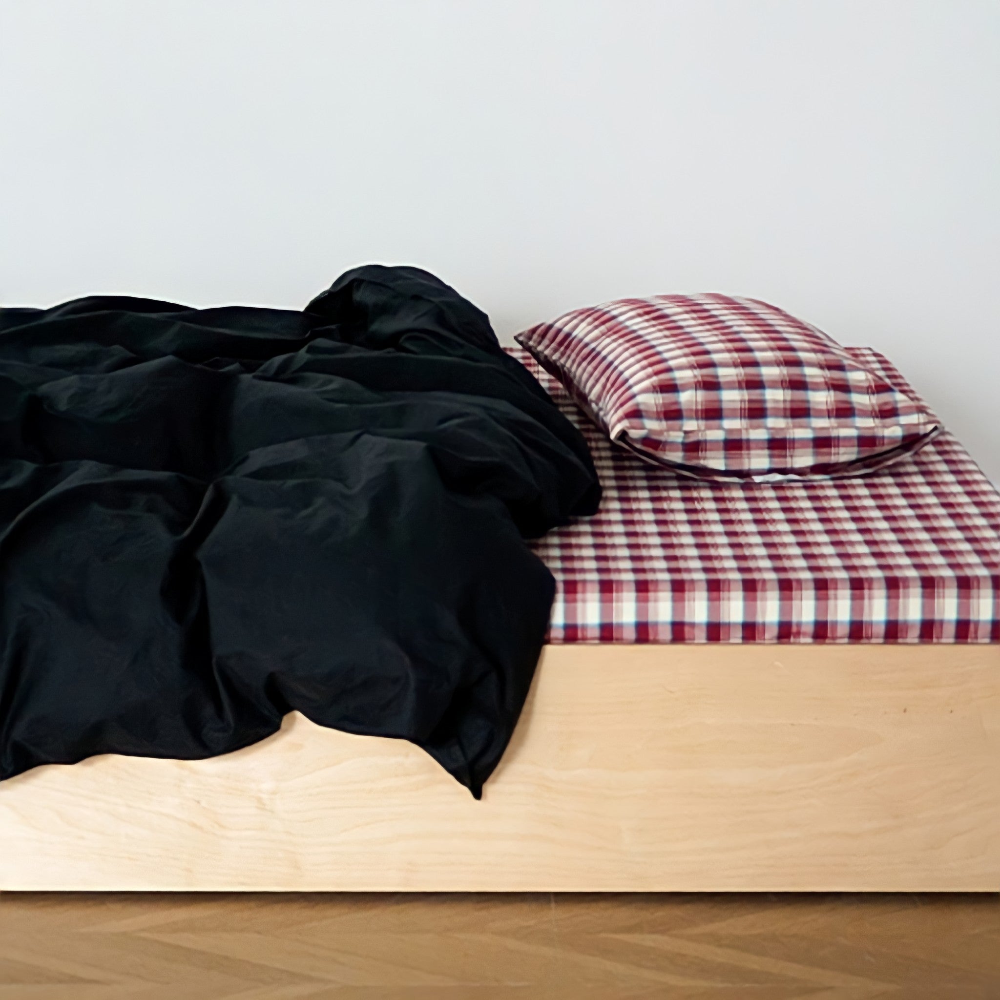 ピュアコットンニュアンスパステル布団カバー ブラック