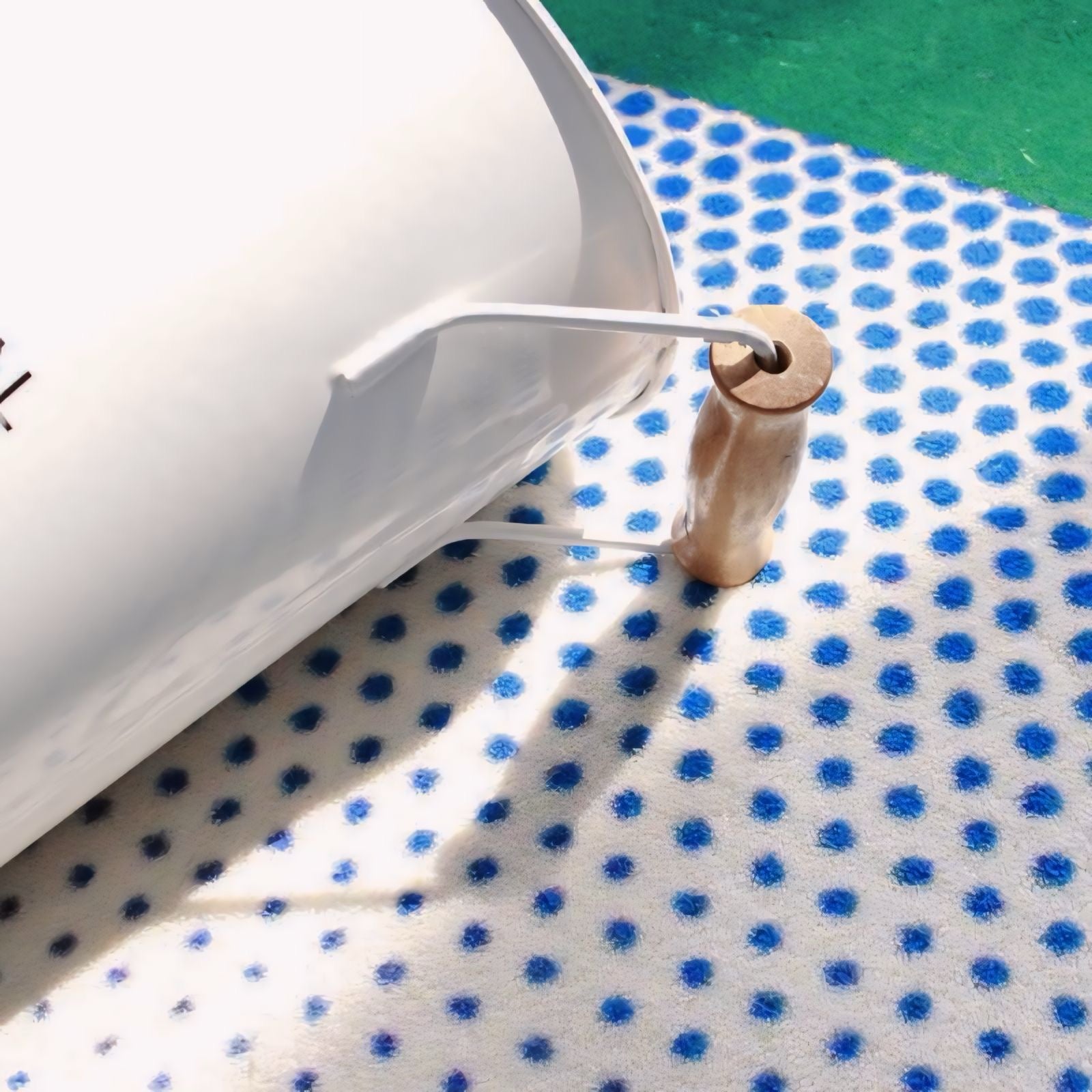 グリーンラウンドカーペット kocol