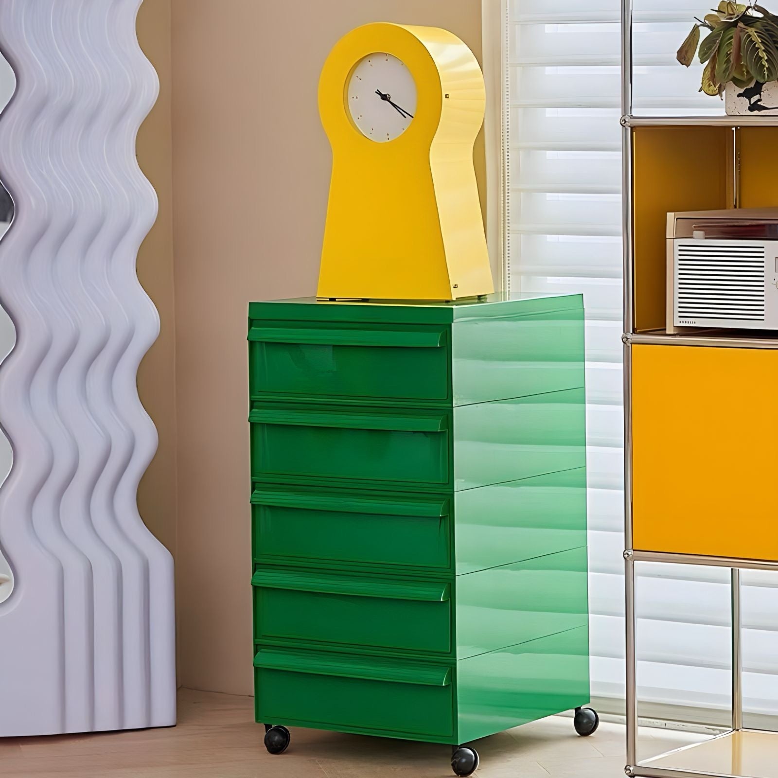モダンカラフル可動式キャビネット kocol