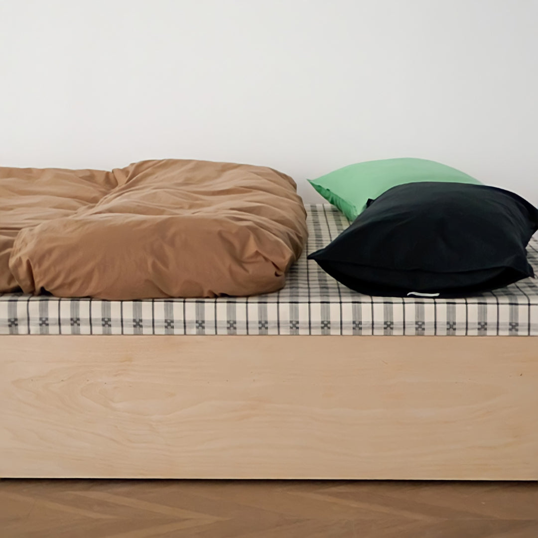 ピュアコットンニュアンスパステル布団カバー コーヒー