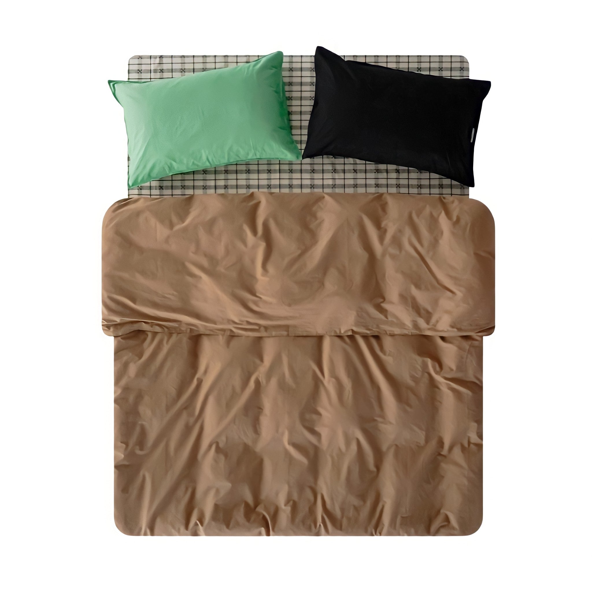 Pure cotton nuance pastel duvet cover, coffee