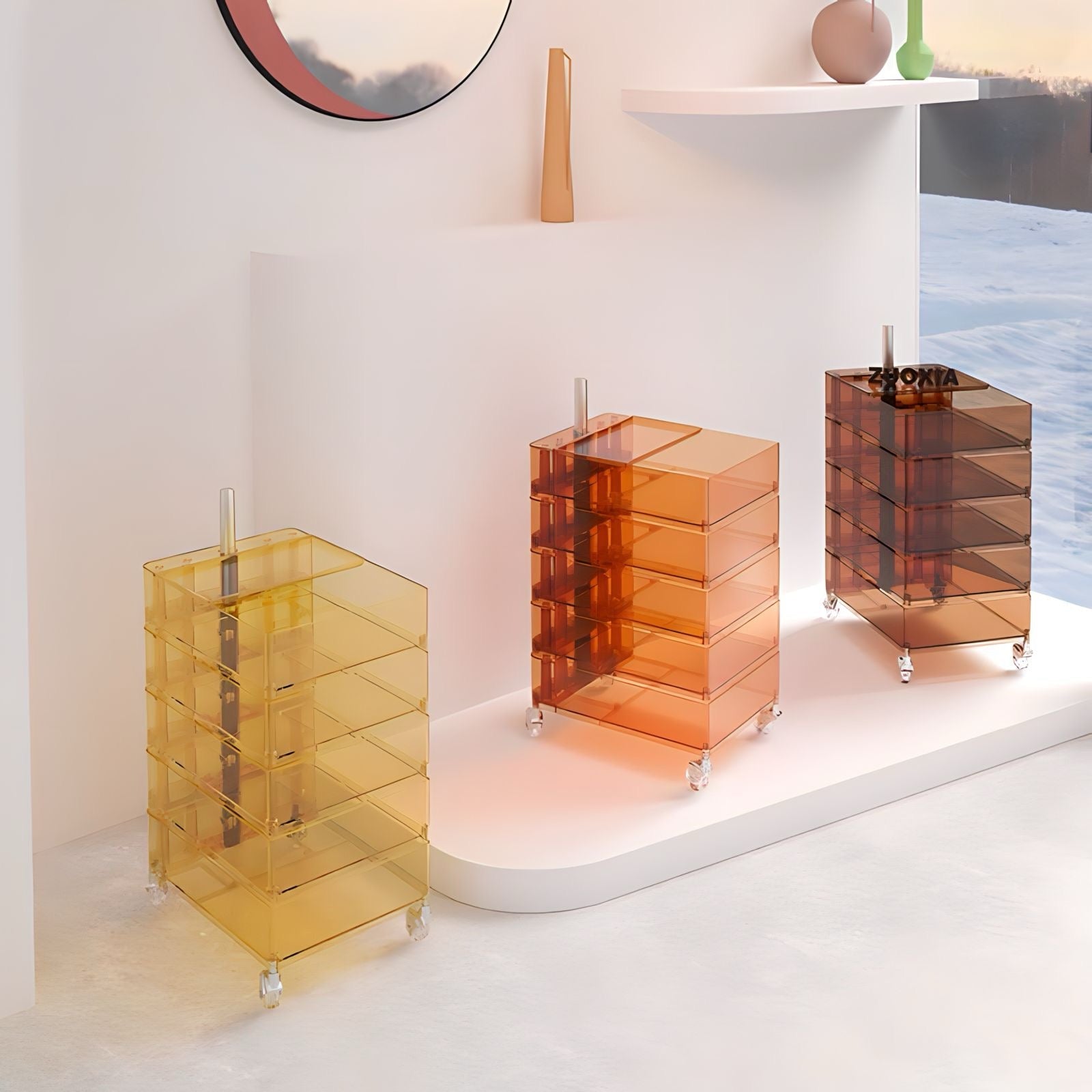 アクリルクリアキャビネット kocol