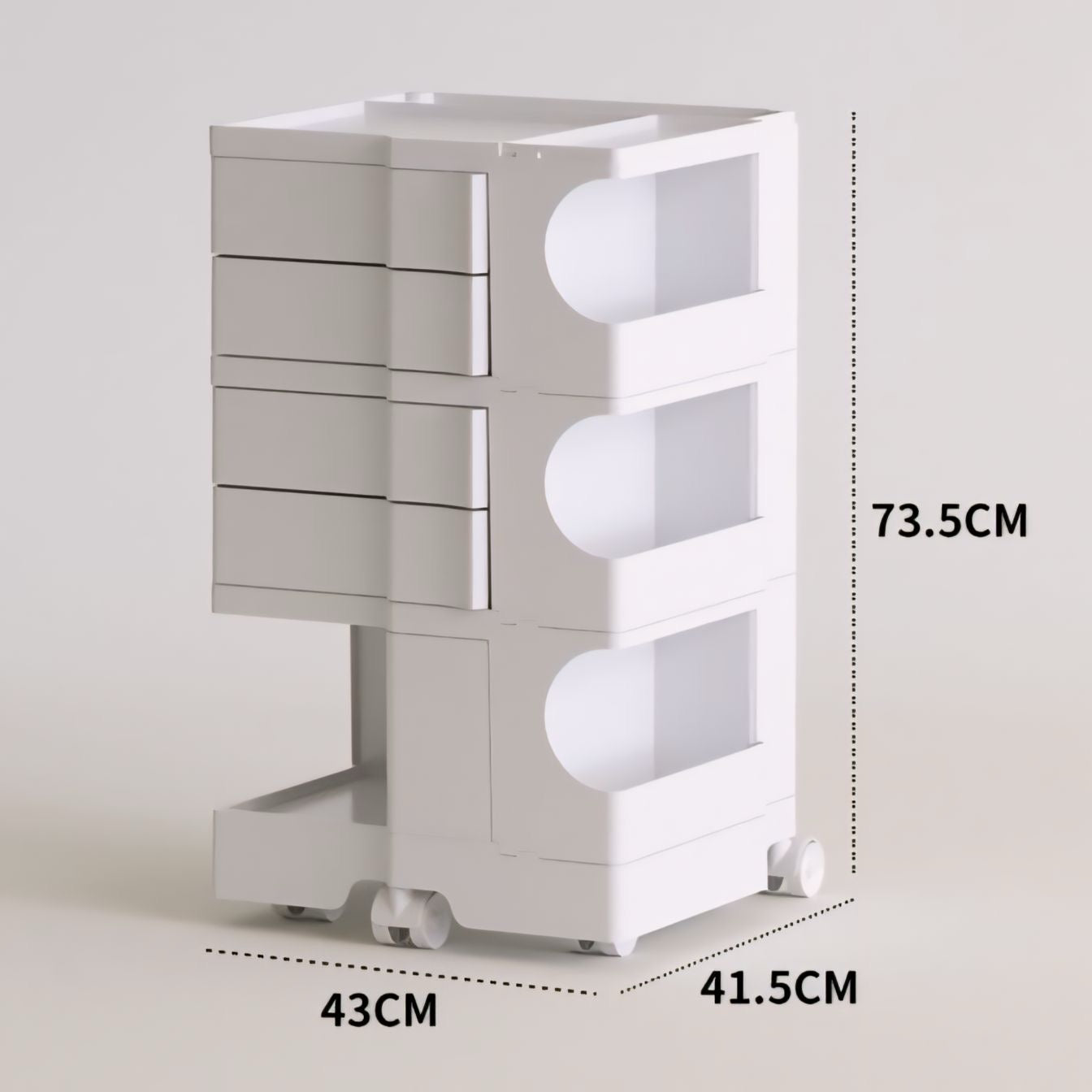 キャスター付きボビーワゴン kocol
