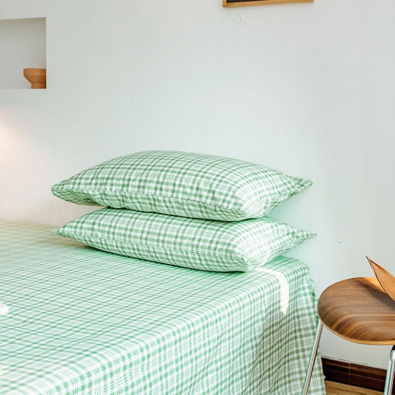 シンプルチェック柄コットン枕カバー2枚セット kocol