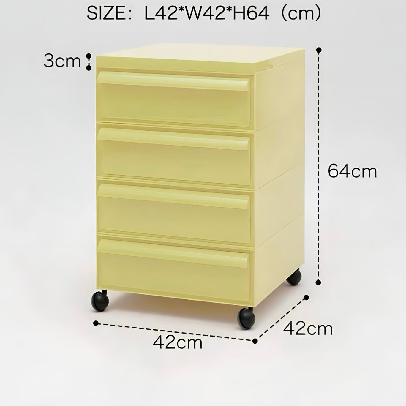 モダンカラフル可動式キャビネット kocol