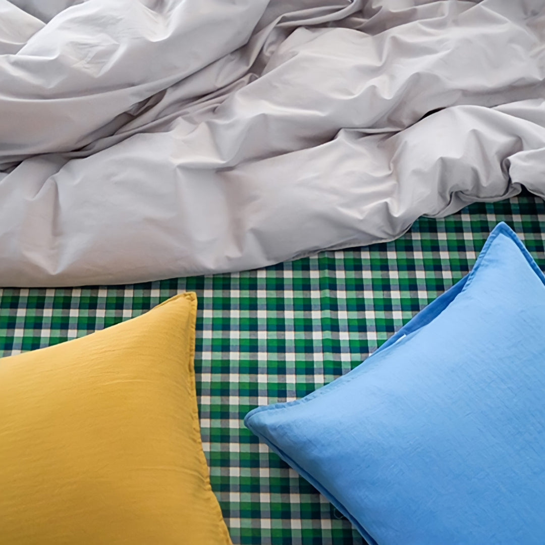 Pure cotton nuance pastel duvet cover, grey