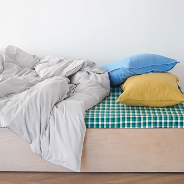 Pure cotton nuance pastel duvet cover, grey