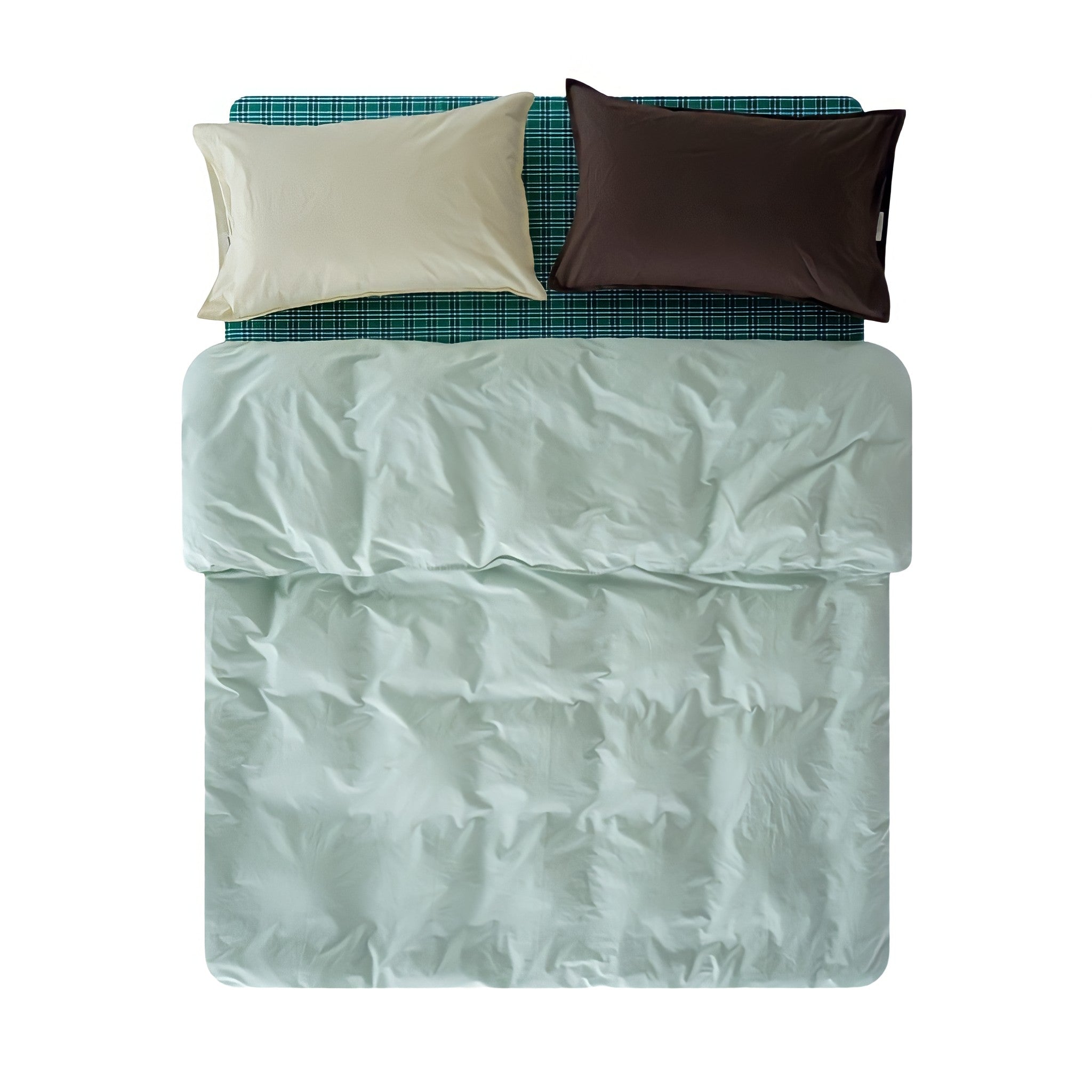 ピュアコットンニュアンスパステル布団カバー グリーン