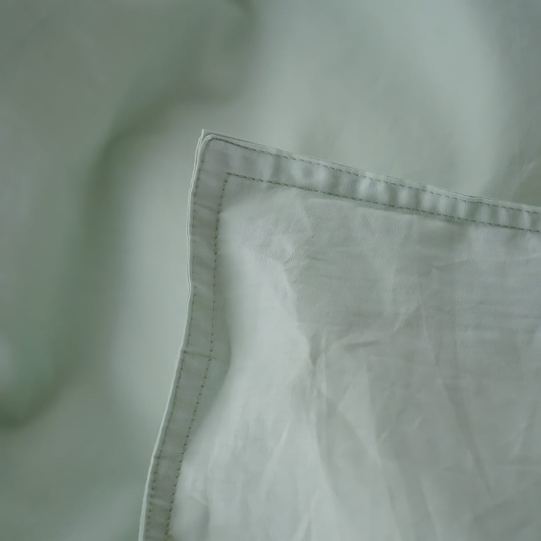 ピュアコットンニュアンスパステル布団カバー グリーン