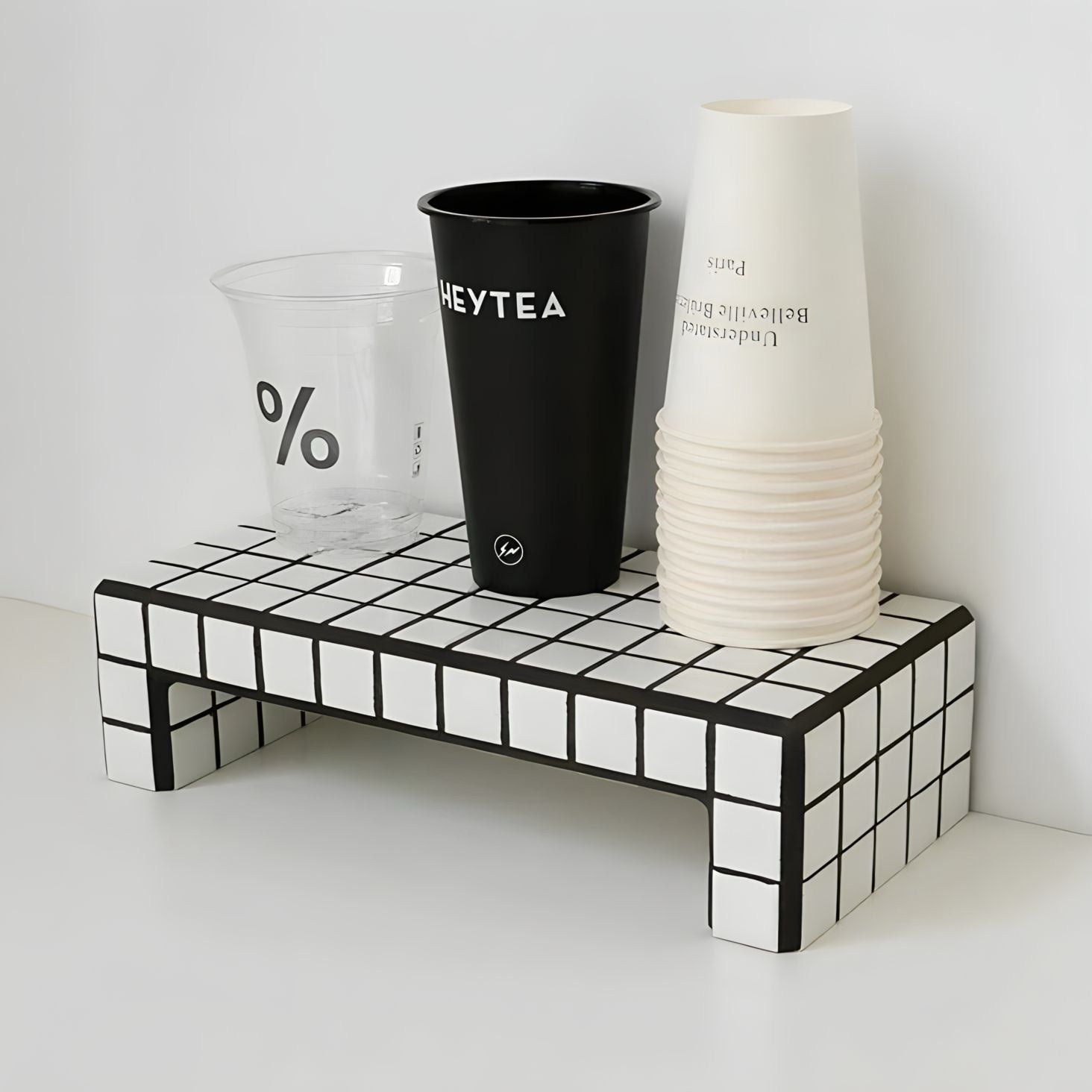 チェッカーボードタイルラック 