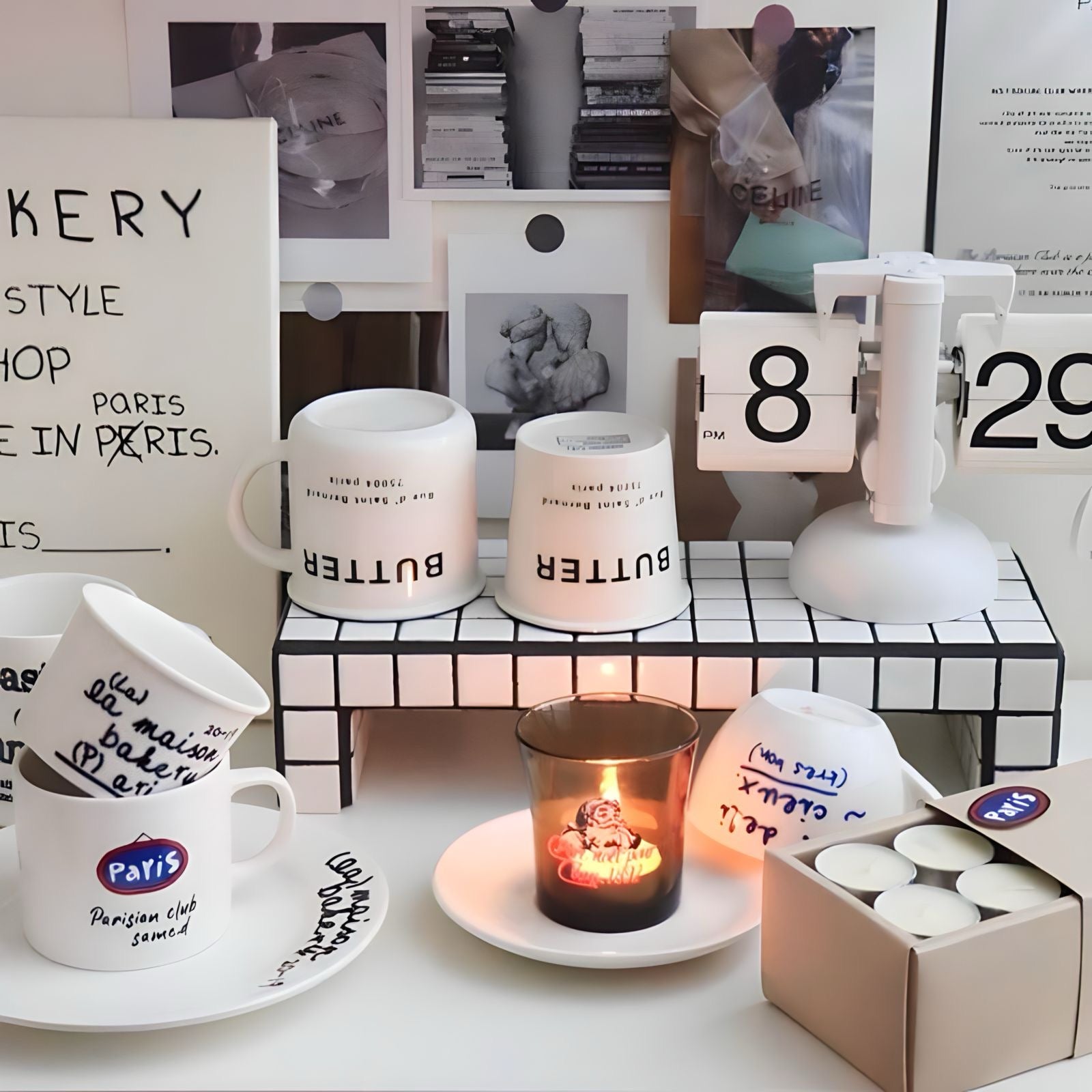 チェッカーボードタイルラック 