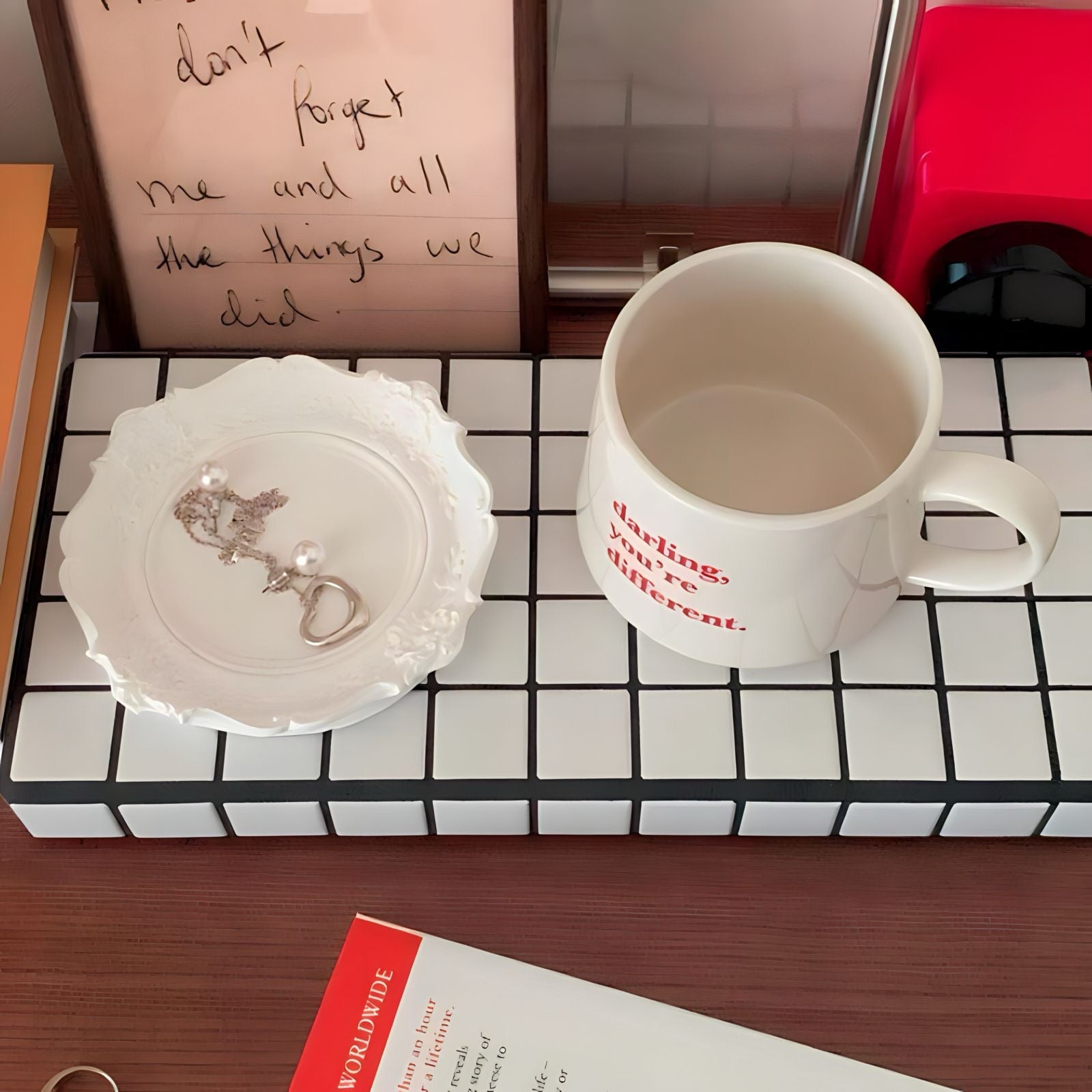 チェッカーボードタイルラック 