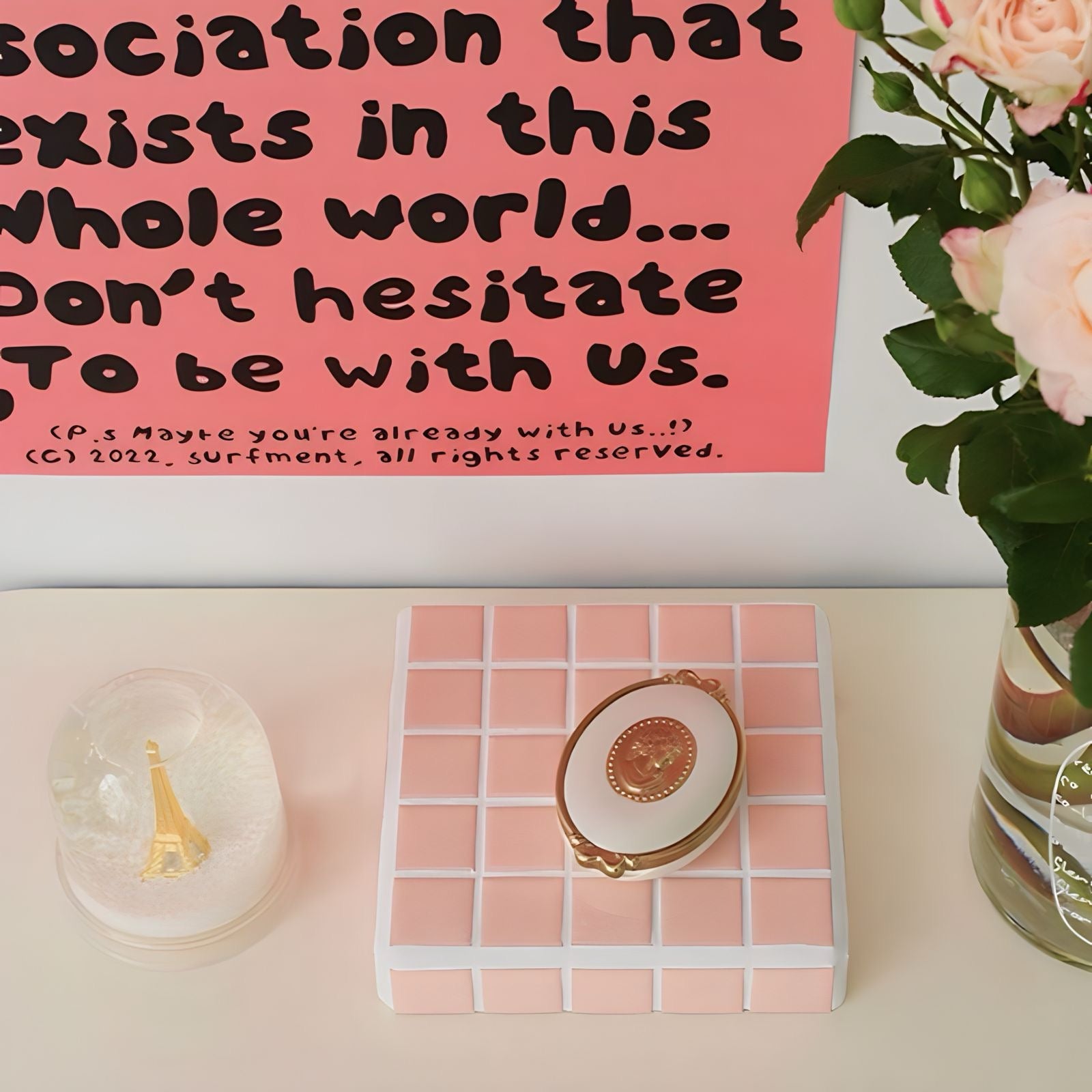 チェッカーボードタイルラック 